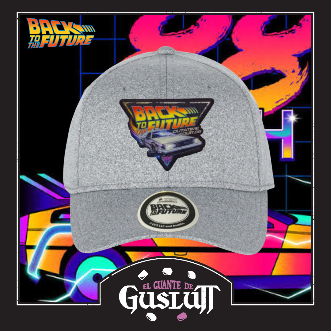 Gorra Back to the Future Outatime Tour 85 Gris Jaspe
