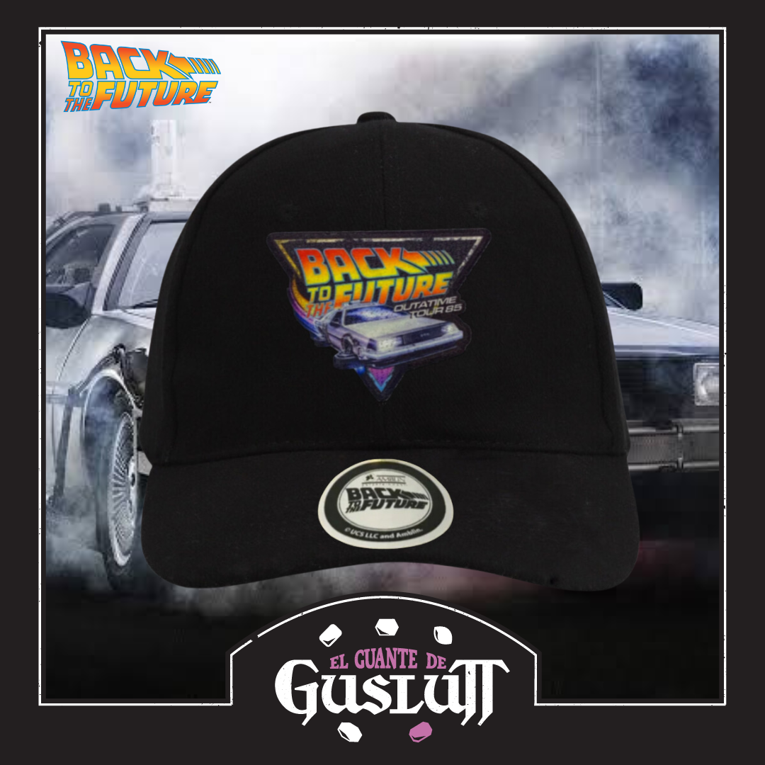 Gorra Back to the Future Outatime Tour 85 Negra