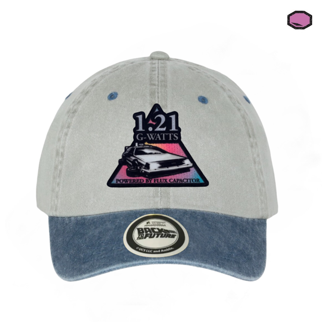 Gorra Back to the Future 1.21 G-Watts (Impulsado por Condensador de Flujo) Beige/Azul Tipo Deslavada