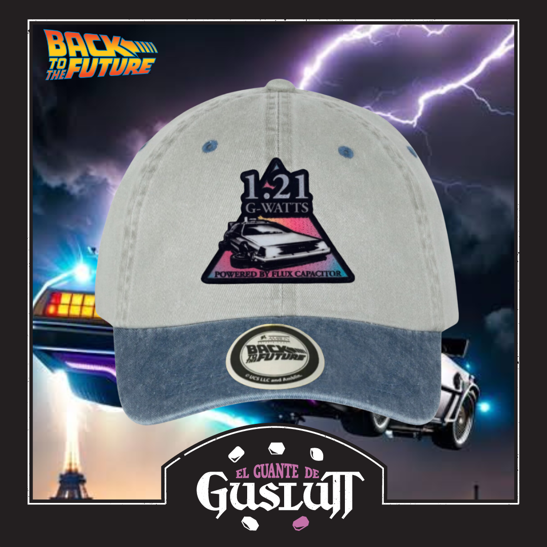 Gorra Back to the Future 1.21 G-Watts (Impulsado por Condensador de Flujo) Beige/Azul Tipo Deslavada