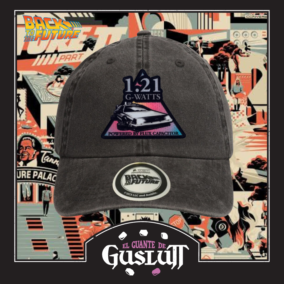 Gorra Back to the Future 1.21 G-Watts (Impulsado por Condensador de Flujo) Gris Tipo Deslavada
