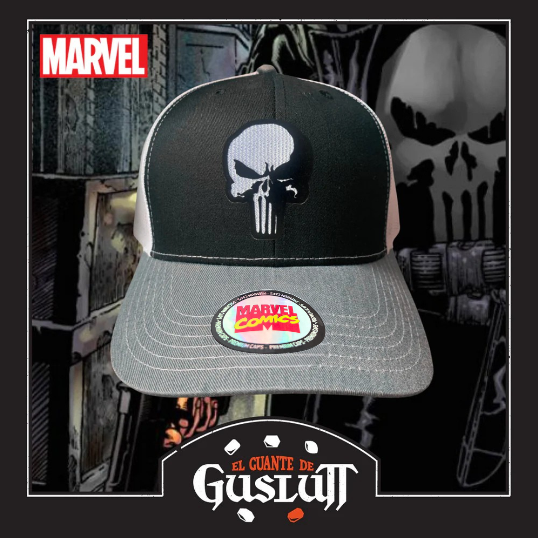 Gorra Marvel “The Punisher” Tricolor Premium Trucker