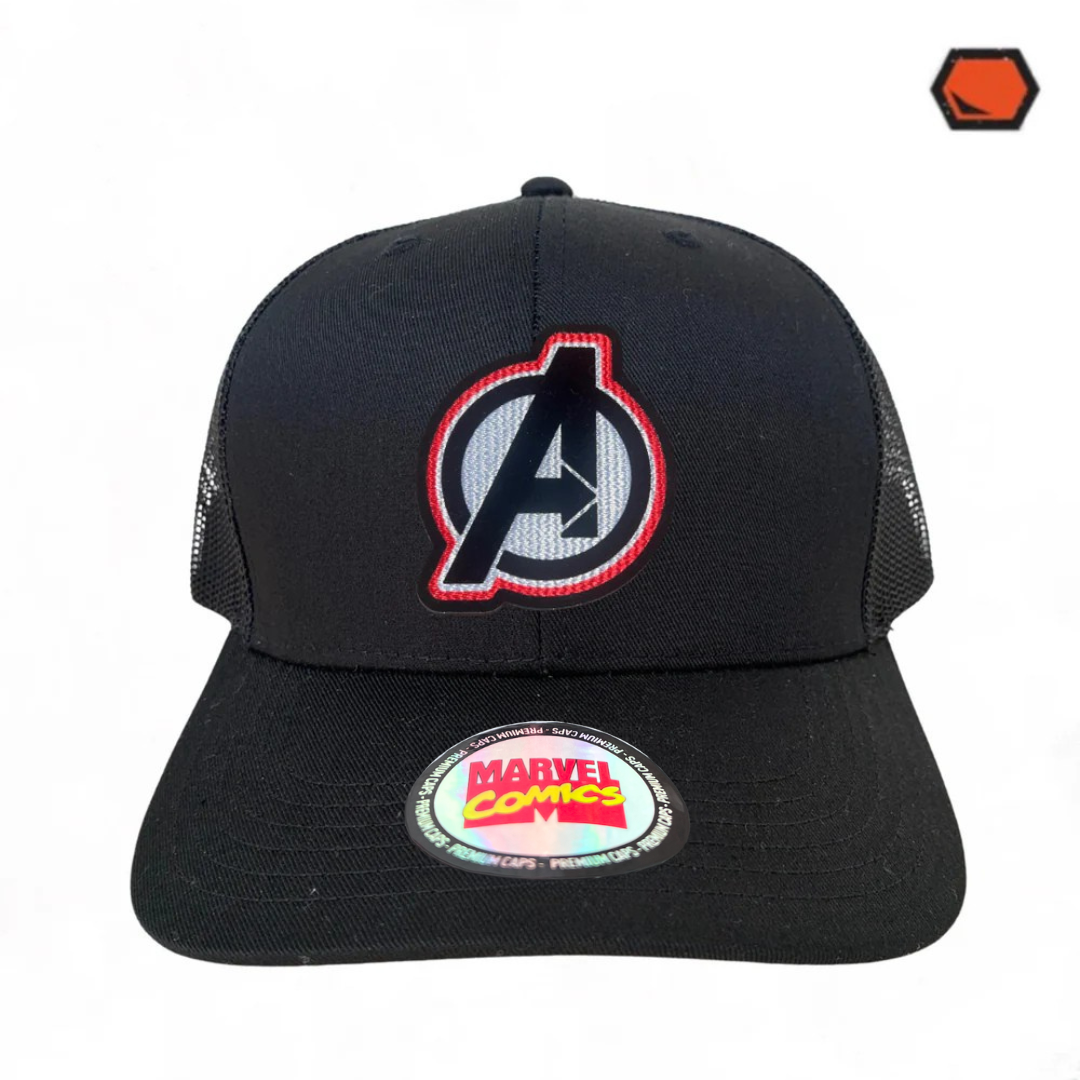 Gorra Marvel “Avengers Classic Logo” Negra Premium Trucker