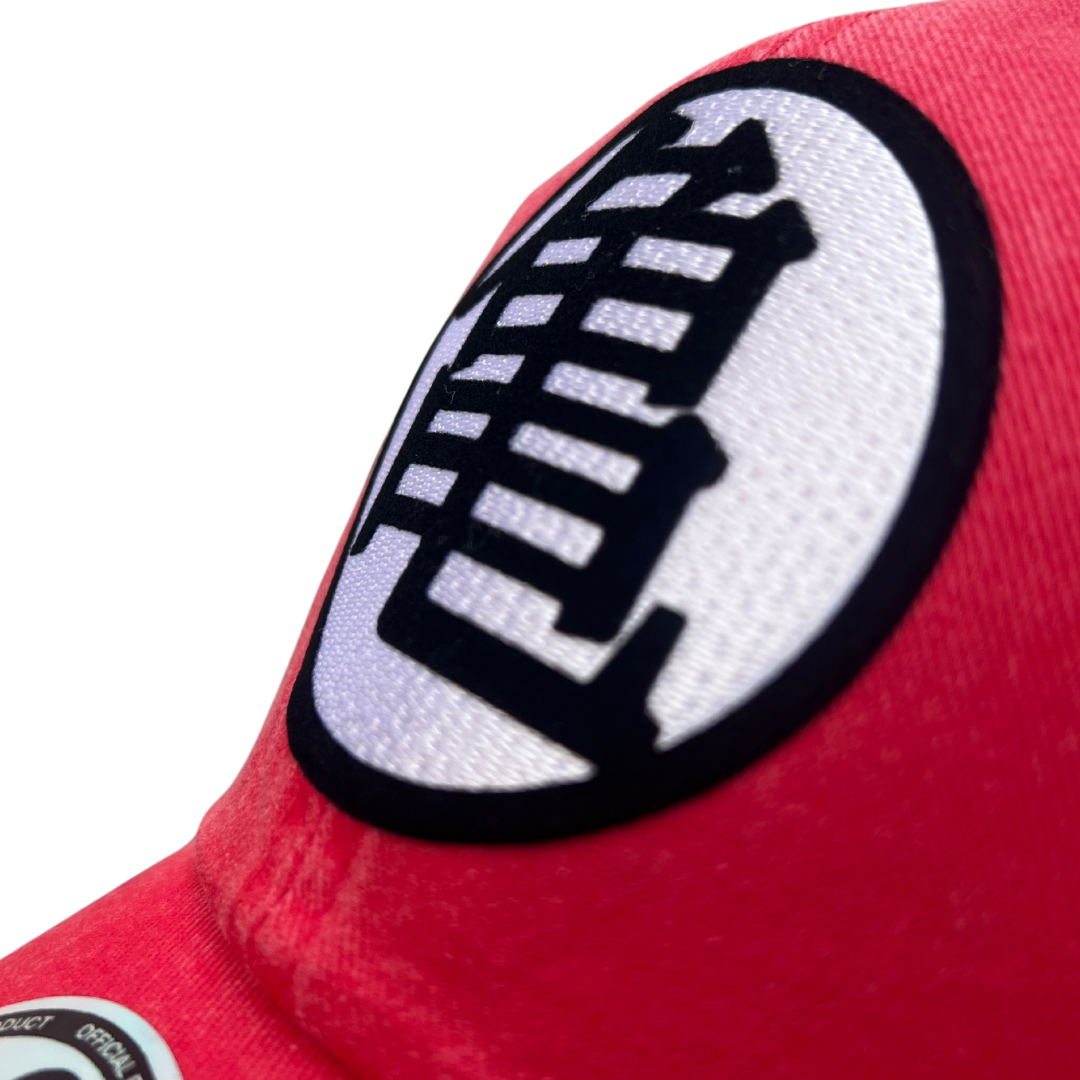 Gorra Dragon Ball Z Kame Kanji Roja Tipo Deslavada