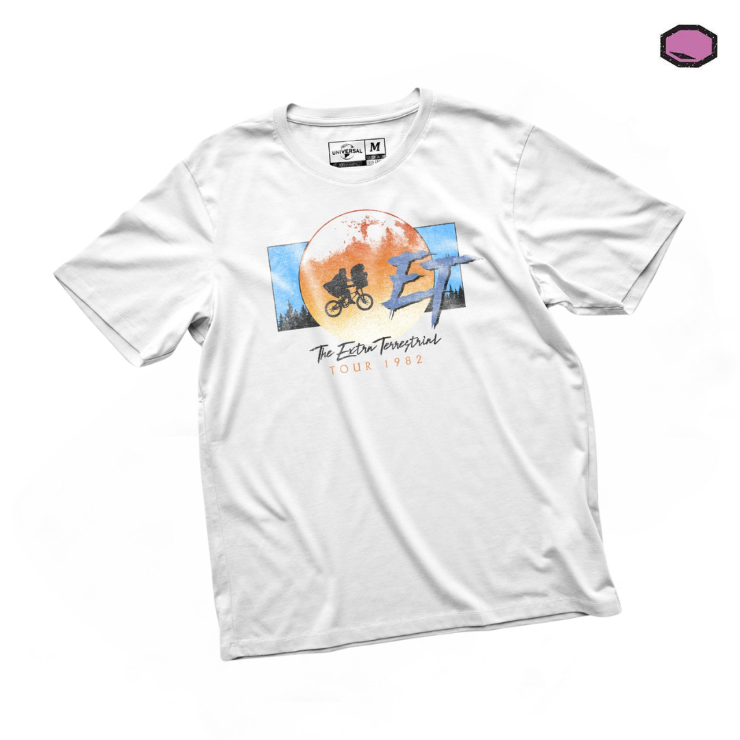 Playera E.T. The Extraterrestrial Blanca