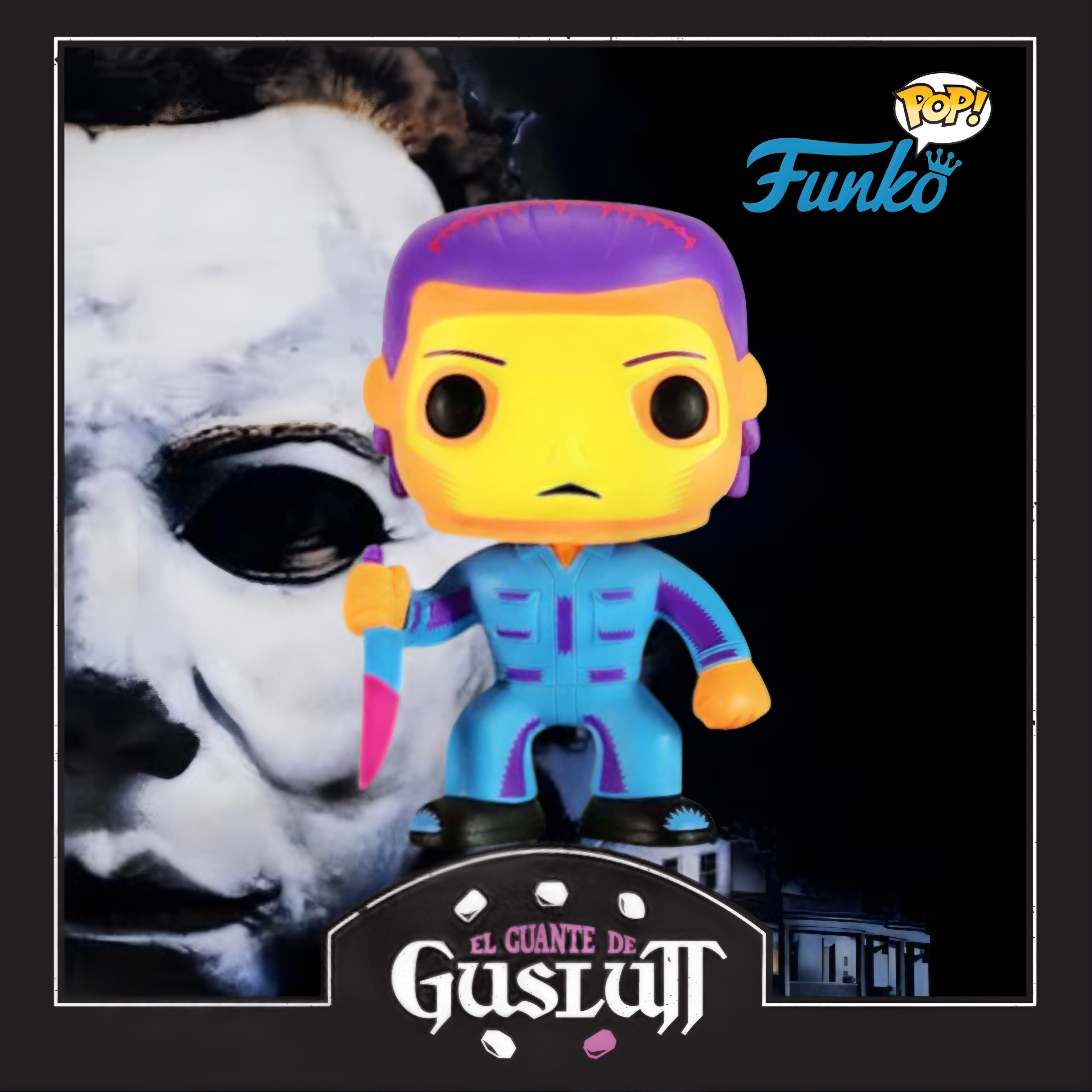 Figura Funko Pop Halloween Black Light Michael Myers Exclusivo de Entertainment Earth