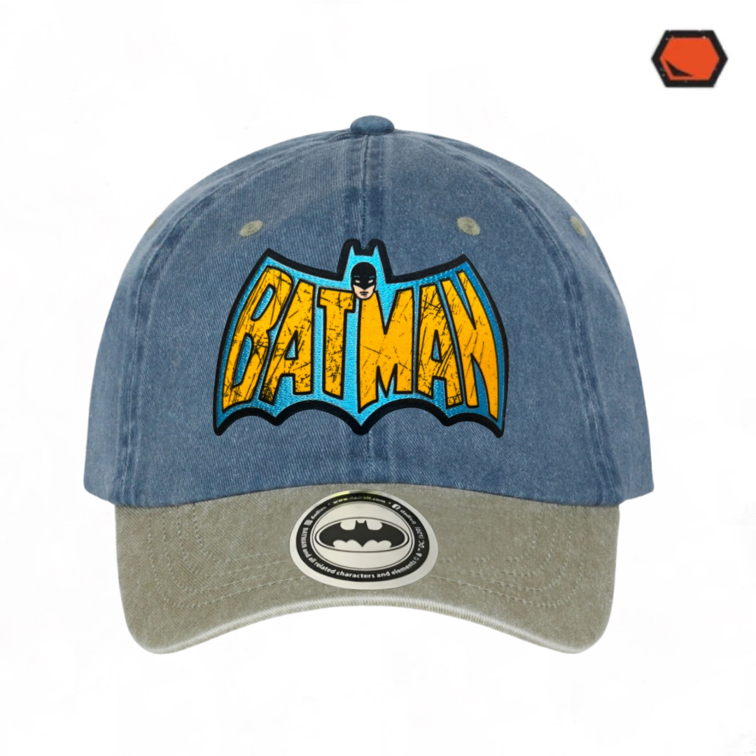 Gorra DC Comics Batman “60’s Logo” Azul-Beige Vintage