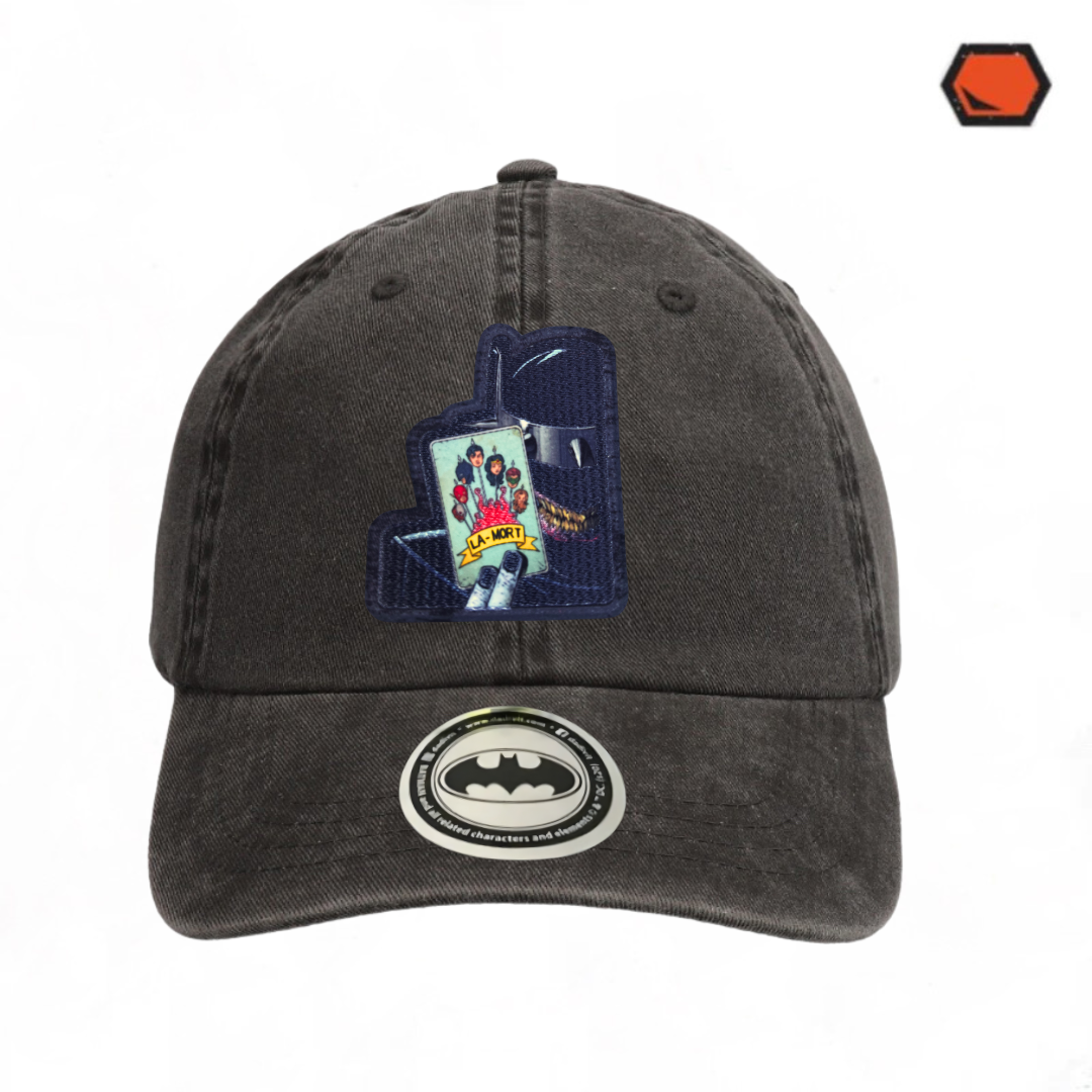 Gorra The Batman Who Laughs La-Mort Gris Tipo Deslavada