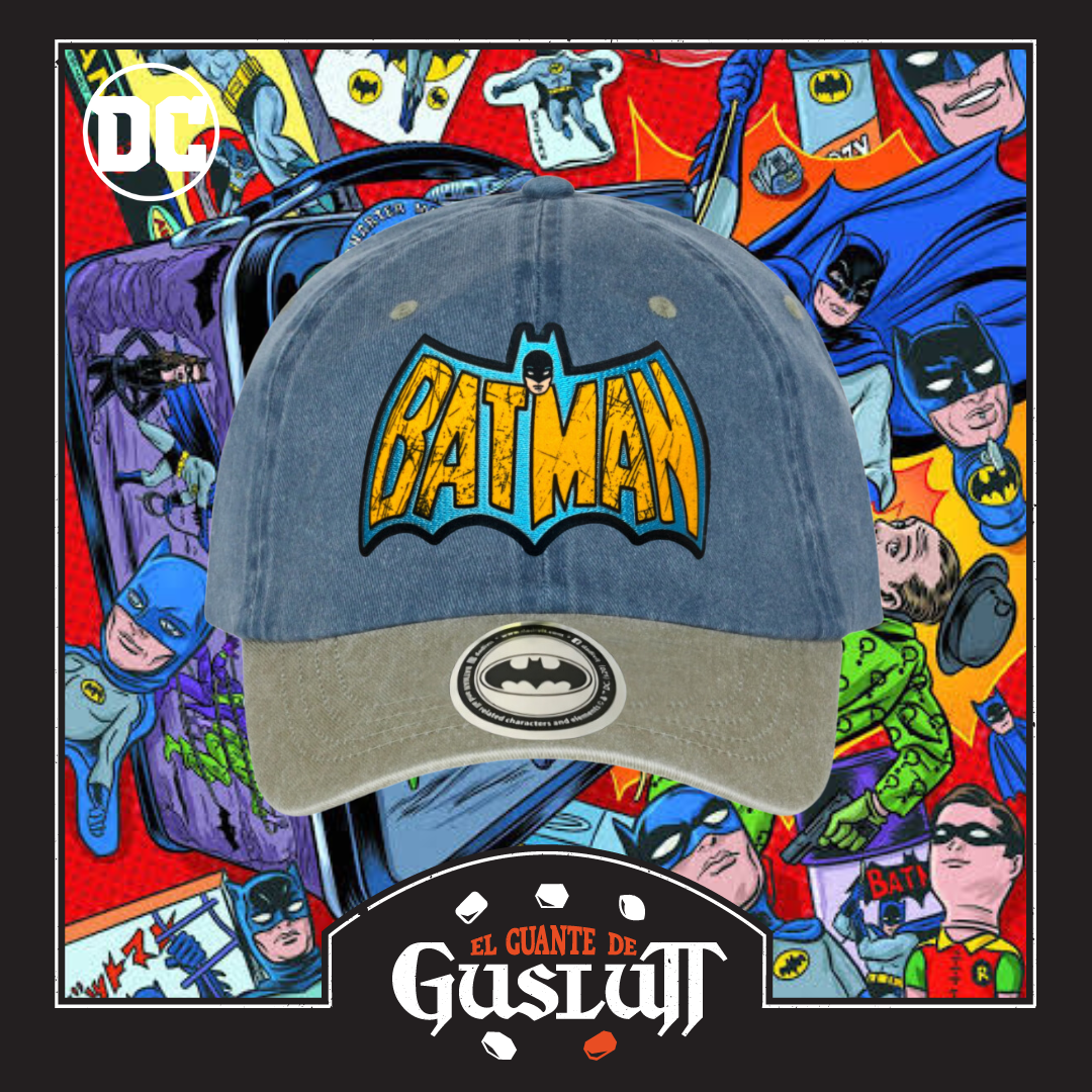 Gorra DC Comics Batman “60’s Logo” Azul-Beige Vintage