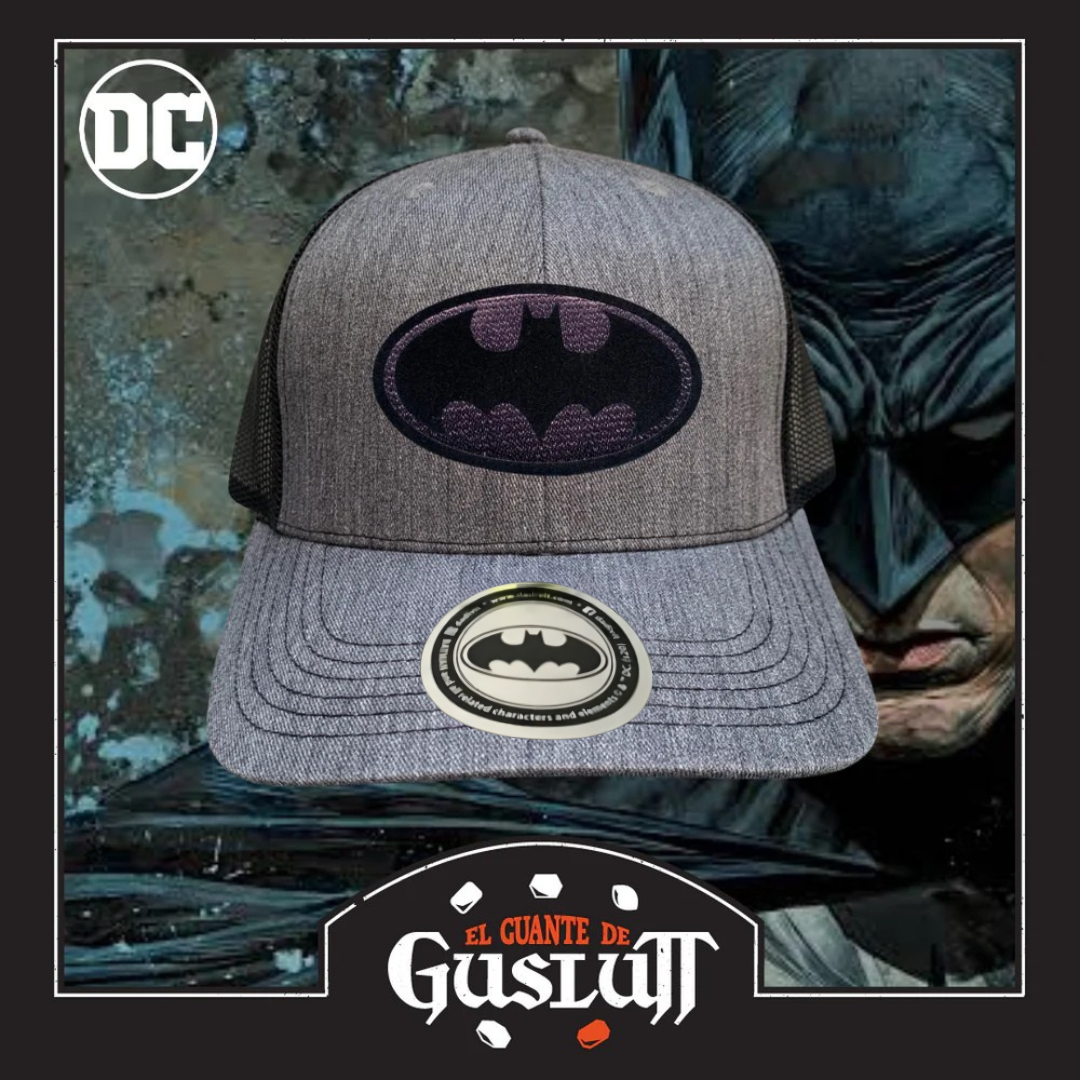 Gorra DC Comics Batman Black & Black Logo Gris/Negra Premium Trucker