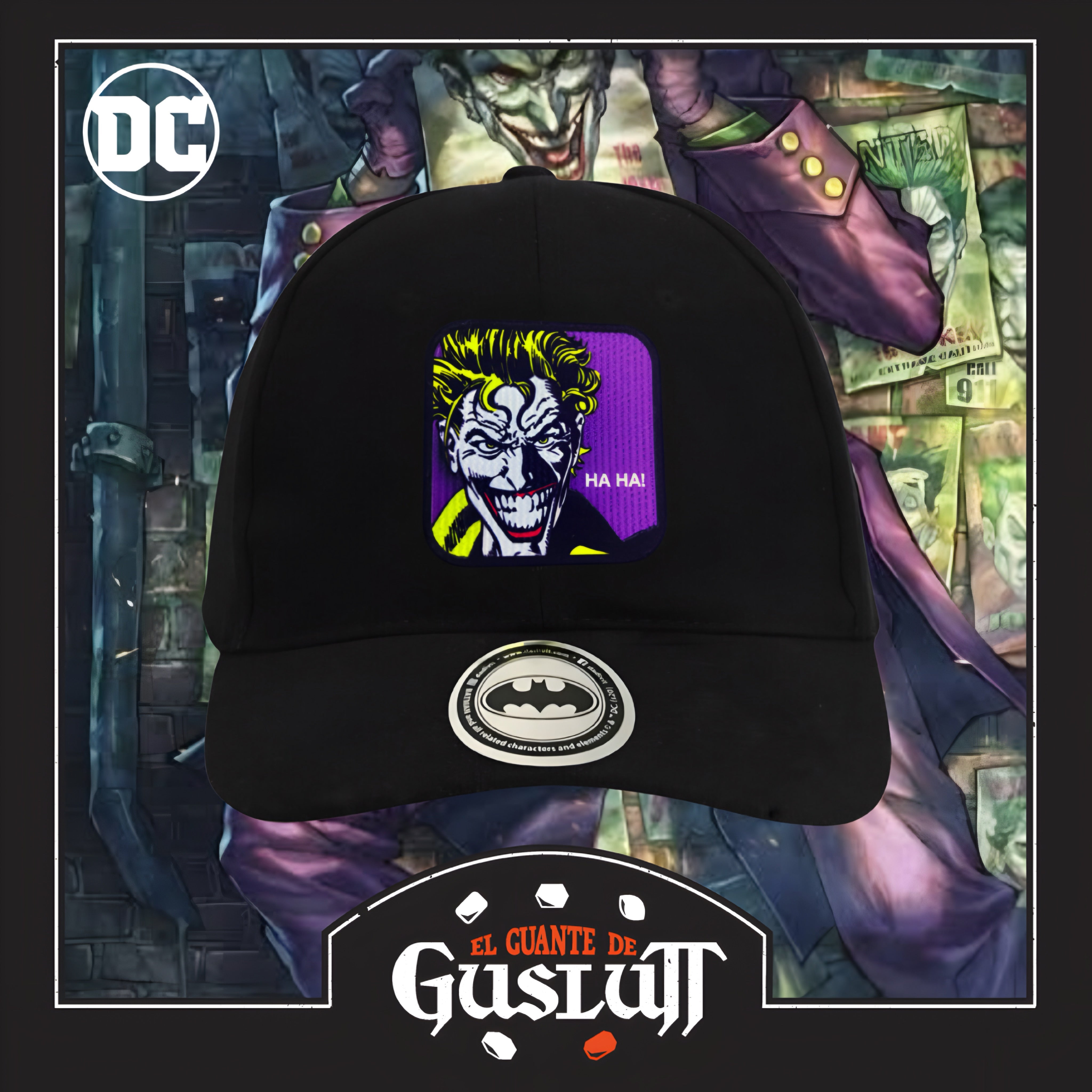 Gorra DC Comics Batman The Joker Negra