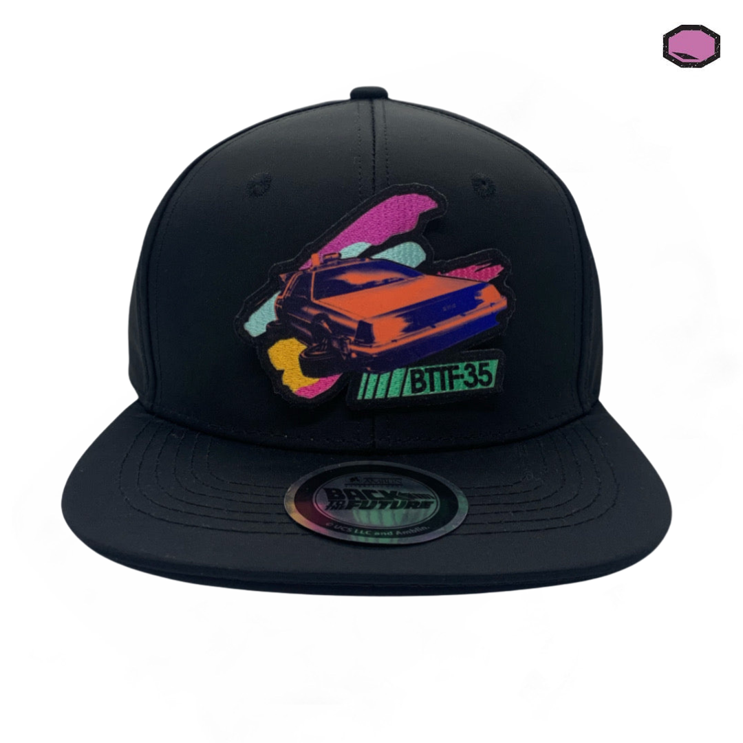 Gorra Back to the Future Delorean Edición 35 Aniversario Snapback Negra