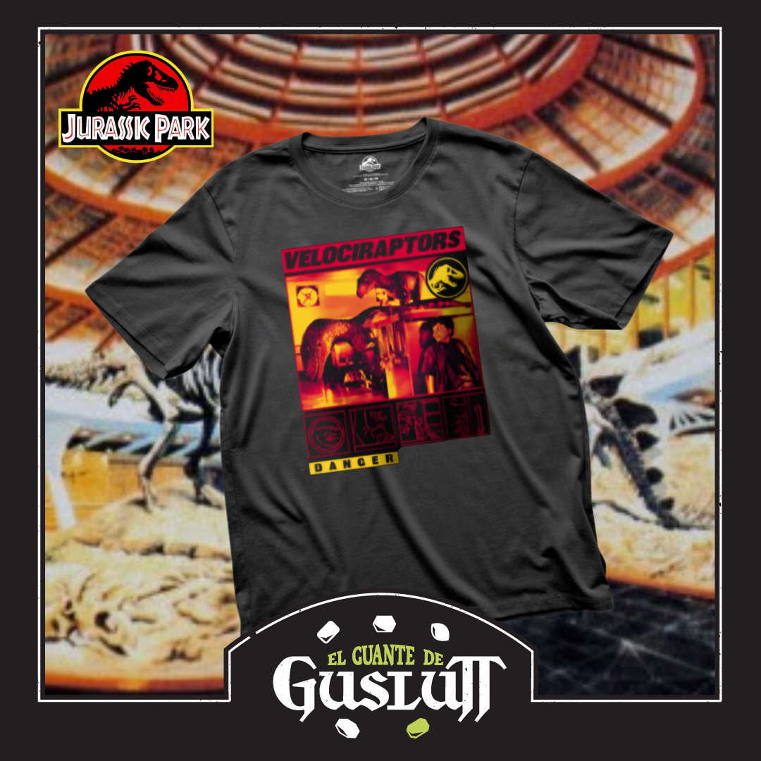 Playera Jurassic Park Encuentro en la Cocina Negra