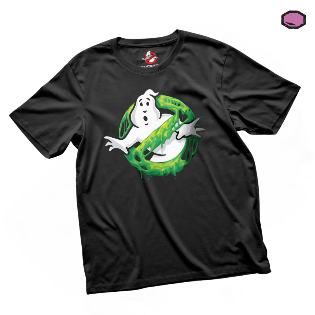 Playera Los Cazafantasmas Logo Slime Negra