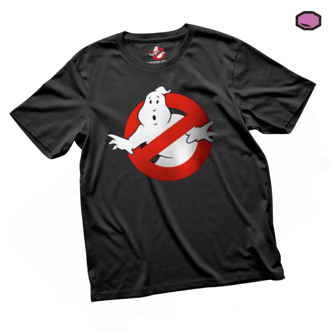 Playera Los Cazafantasmas Logo Clásico Negra