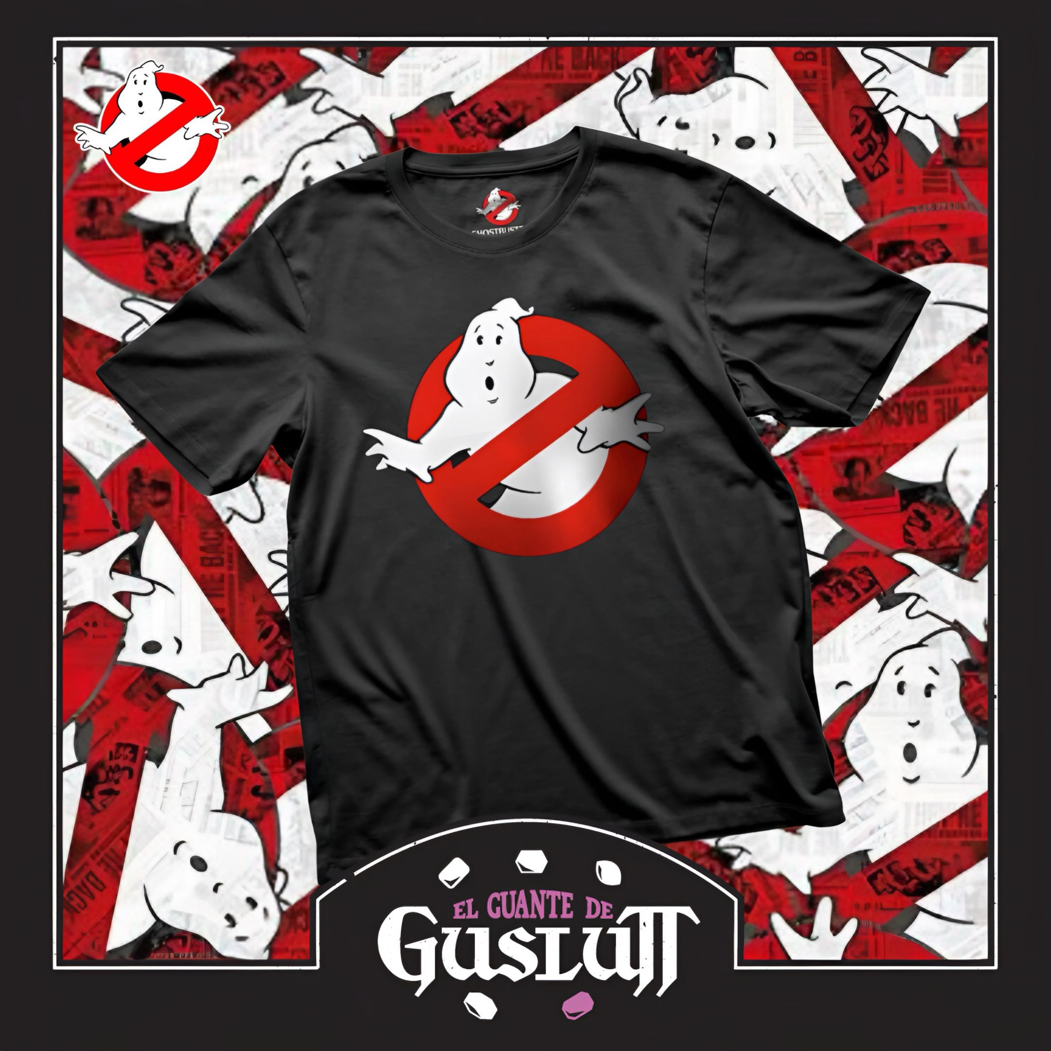 Playera Los Cazafantasmas Logo Clásico Negra