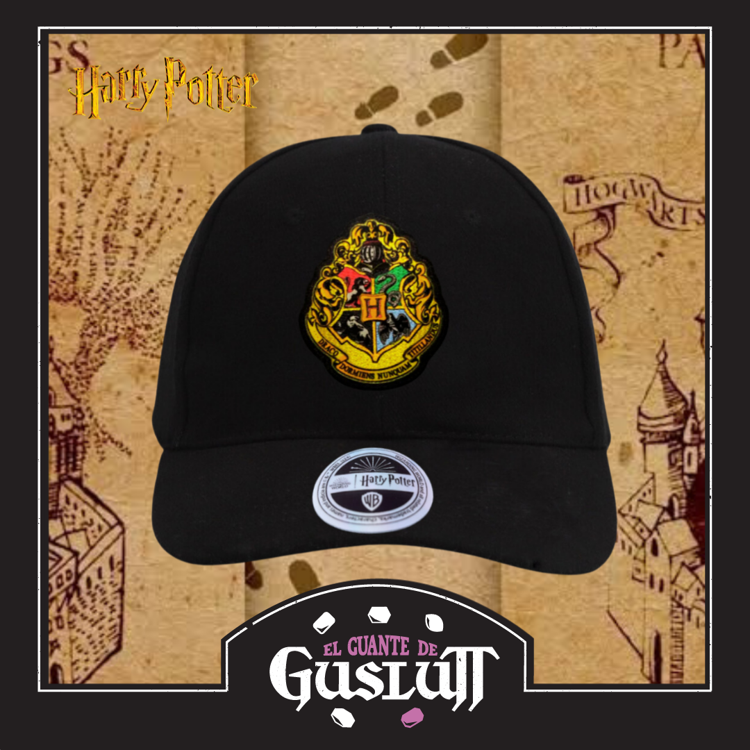 Gorra Harry Potter Emblema de Hogwarts Negra