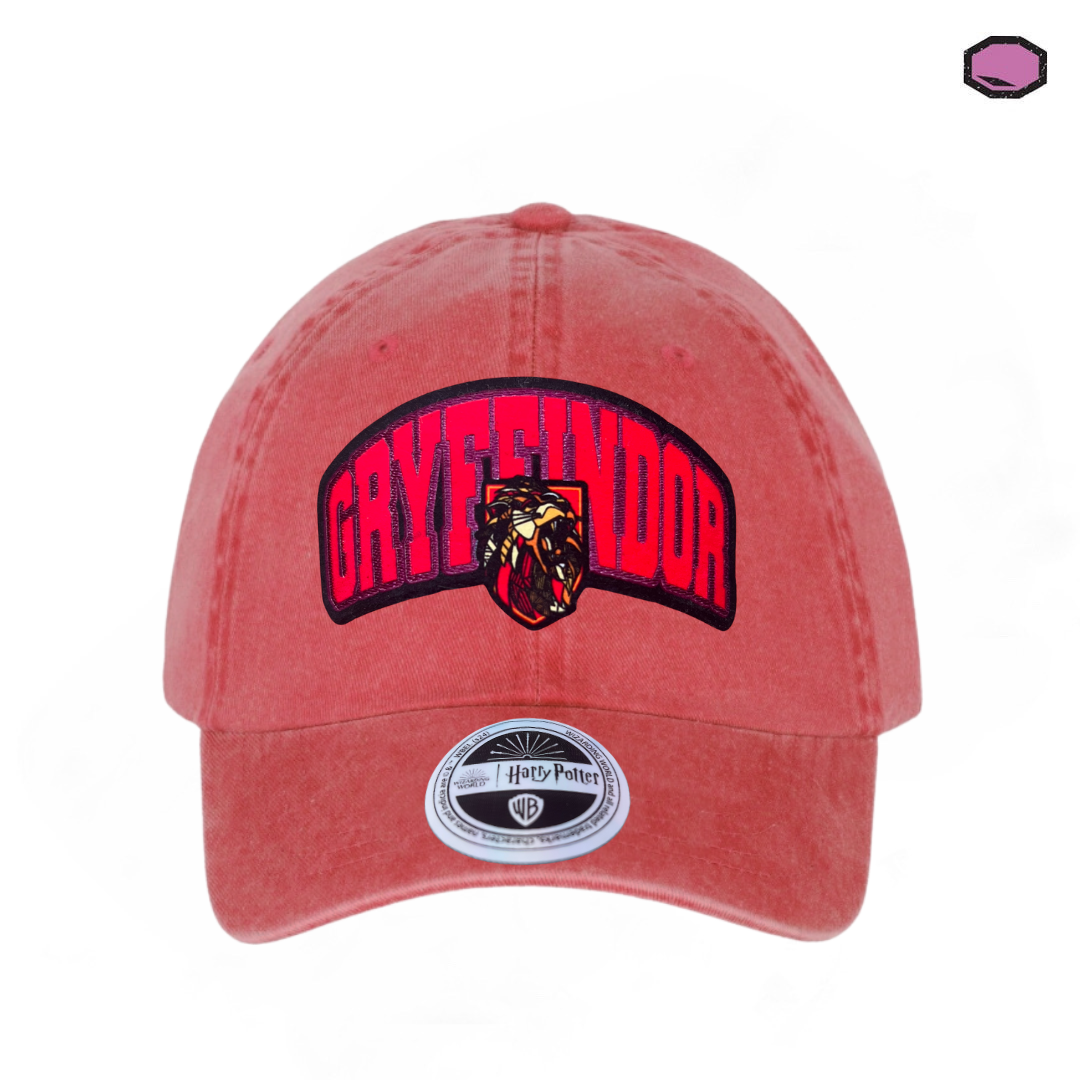 Gorra Harry Potter Gryffindor “Do what is right” Roja Tipo Deslavada