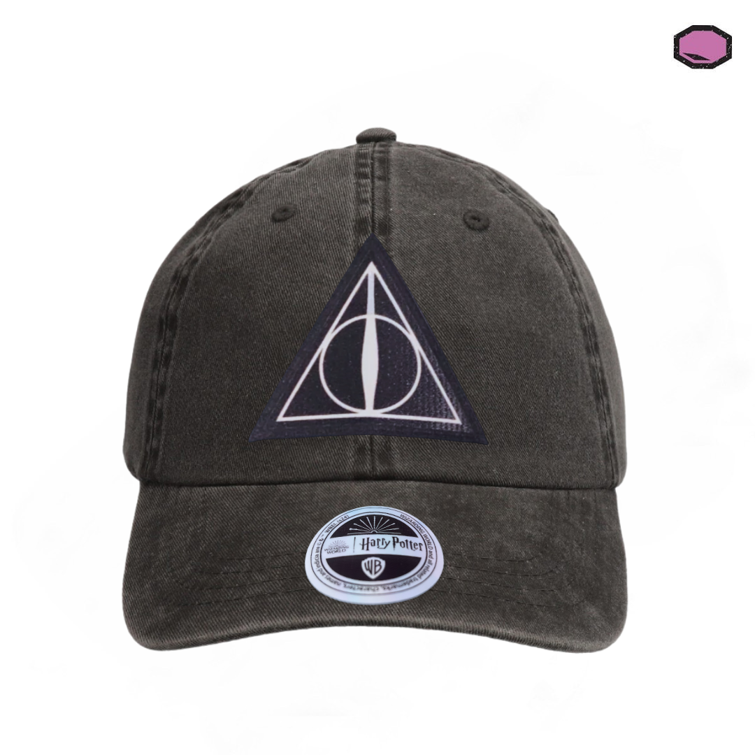 Gorra Harry Potter Reliquias de la Muerte Gris Tipo Deslavada