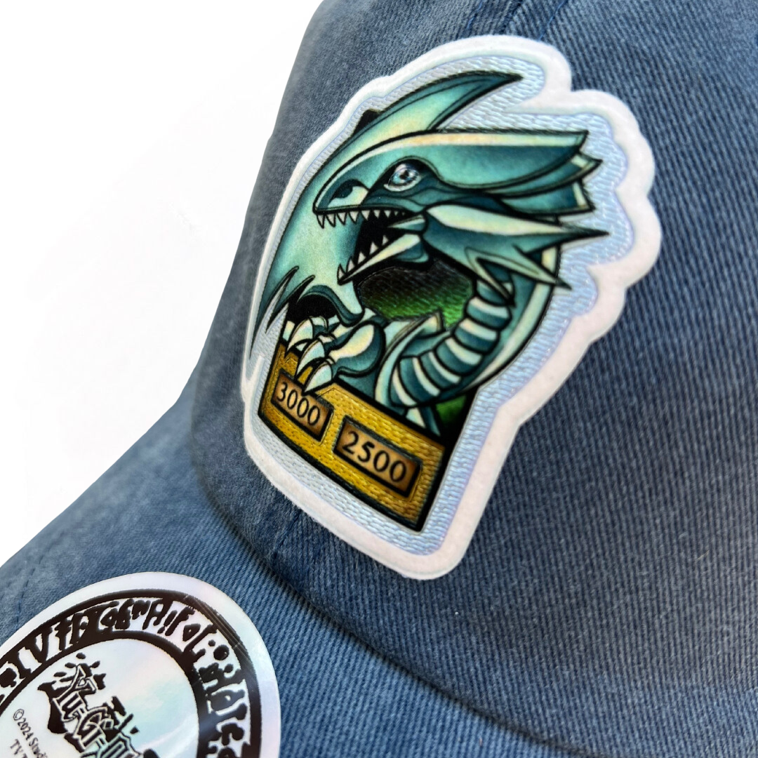 Gorra Yu-Gi-Oh! Dragón Blanco de Ojos Azules Azul Tipo Deslavada