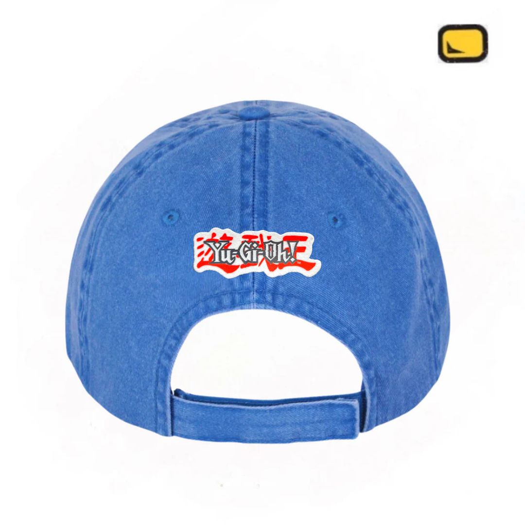Gorra Yu-Gi-Oh! Mago Oscuro Azul Royal Tipo Deslavada
