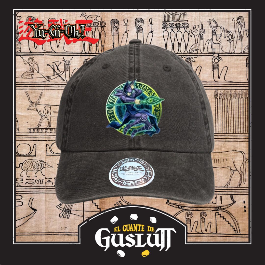 Gorra Yu-Gi-Oh! Mago Oscuro Gris Tipo Deslavada