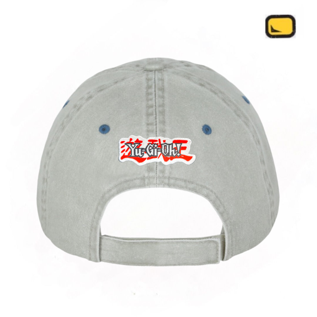 Gorra Yu-Gi-Oh! Dragón Blanco de Ojos Azules Beige/Azul Tipo Deslavada