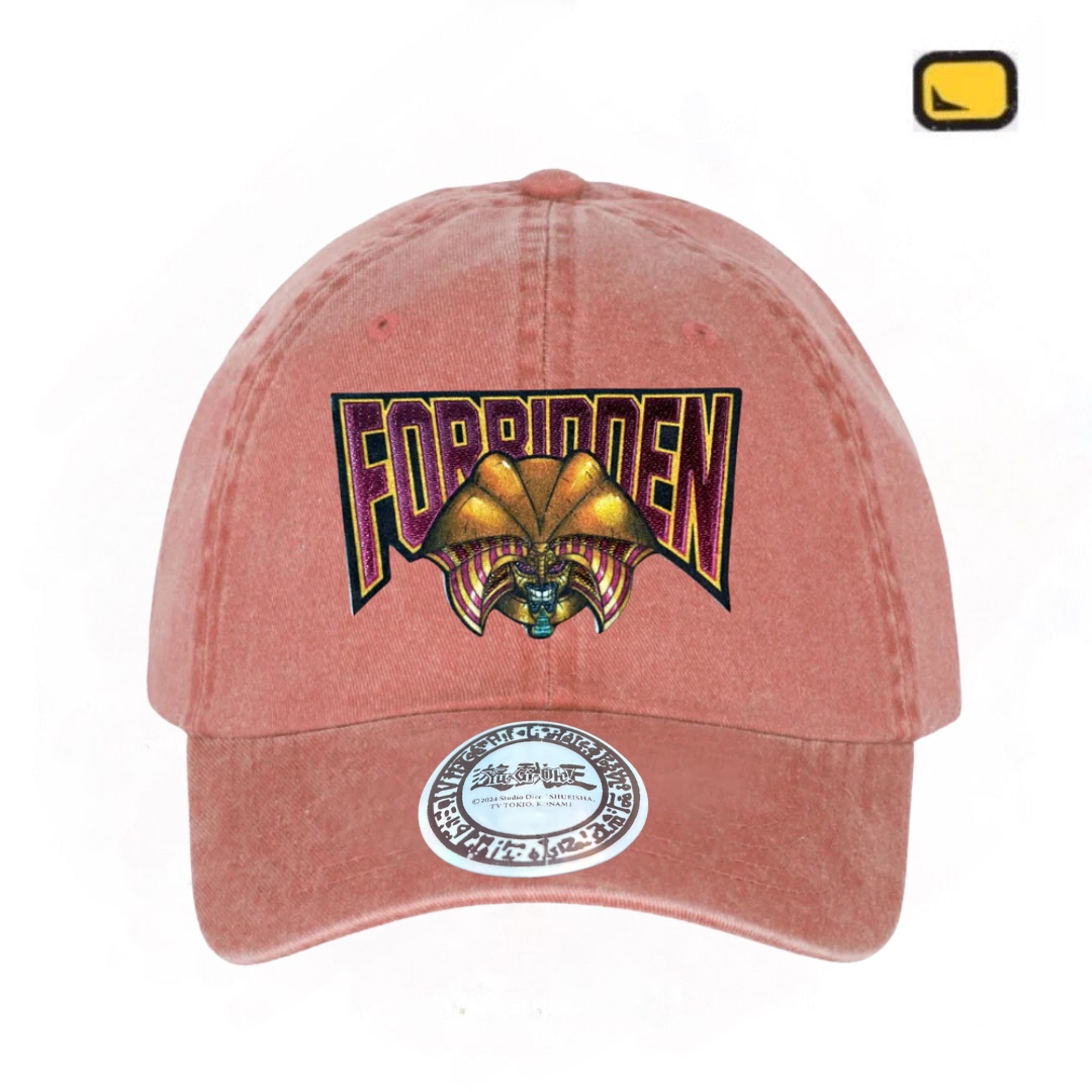 Gorra Yu-Gi-Oh! Exodia El Prohibido Naranja Tipo Deslavada