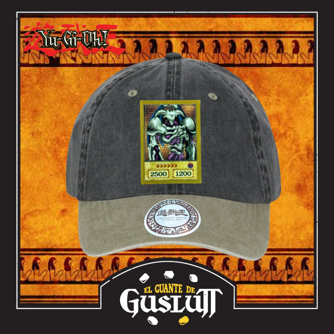 Gorra Yu-Gi-Oh! Convoco al Cráneo Gris/Beige Tipo Deslavada