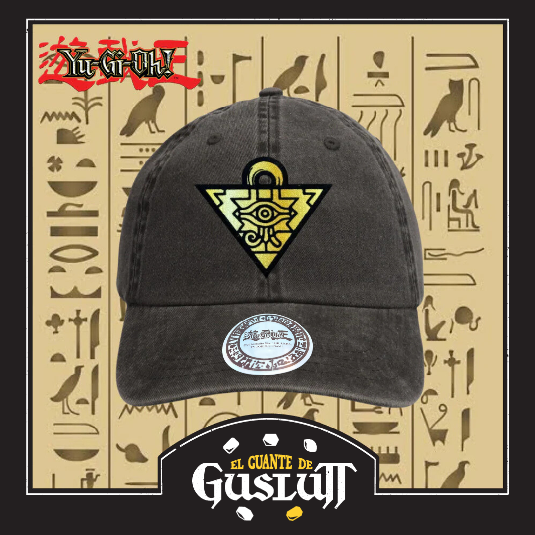 Gorra Yu-Gi-Oh! Rompecabezas del Milenio Gris Tipo Deslavada