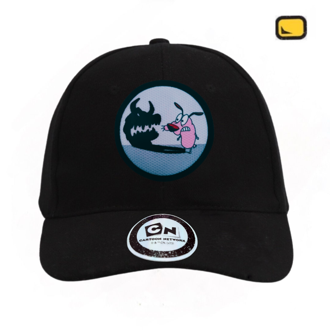Gorra Cartoon Network Coraje el perro Cobarde Scared Courage Negra