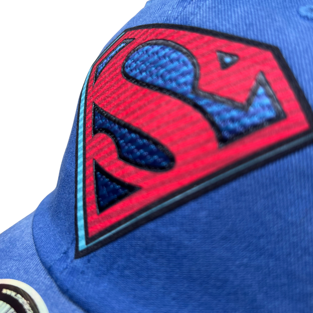 Gorra DC Comics Superman The Man of Steel Azul Royal Tipo Deslavada
