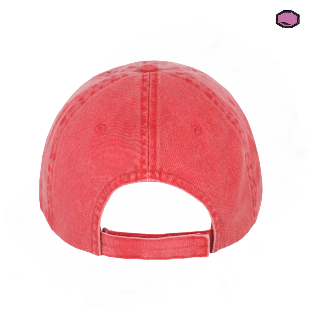 Gorra Back to the Future Delorean Impulsado por Condensador de Flujo Roja Tipo Deslavada