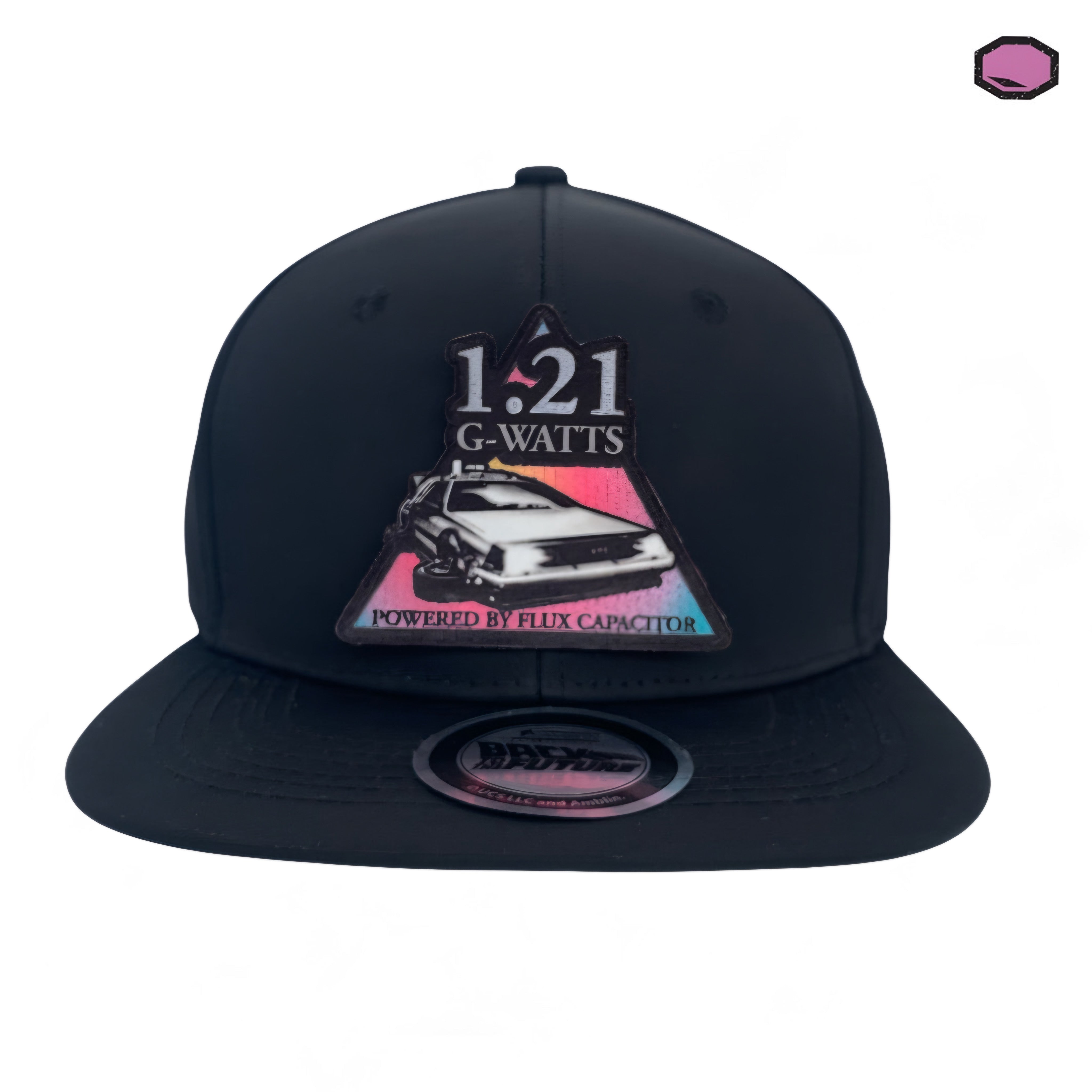 Gorra Back to the Future 1.21 G- Watts (Impulsado por Condensador de Flujo) Snapback Negra