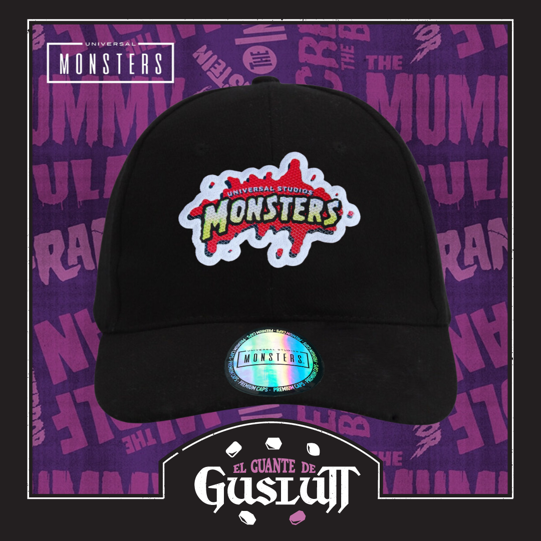 Gorra Universal Monsters Logo Negra