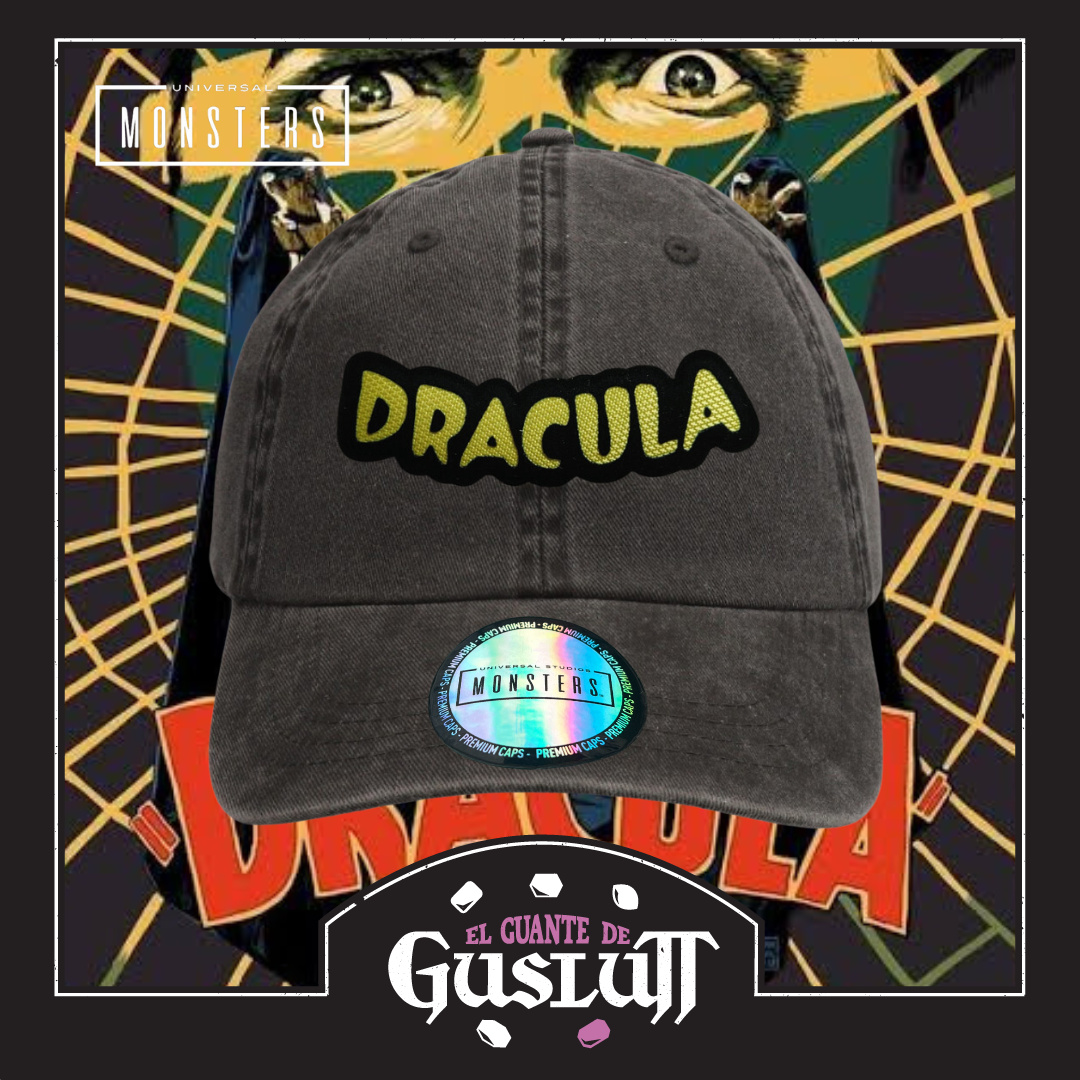 Gorra Universal Monsters Dracula Gris Tipo Deslavada
