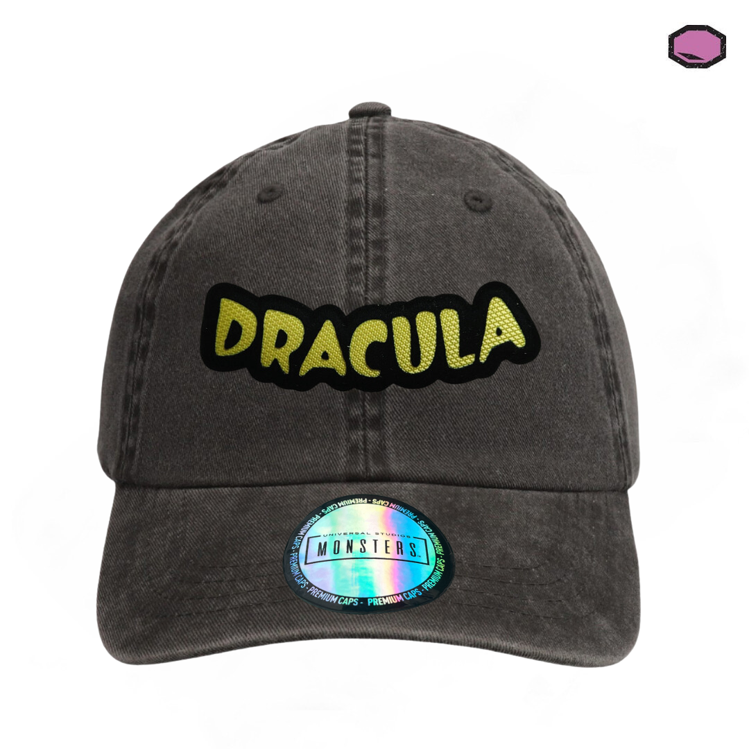 Gorra Universal Monsters Dracula Gris Tipo Deslavada