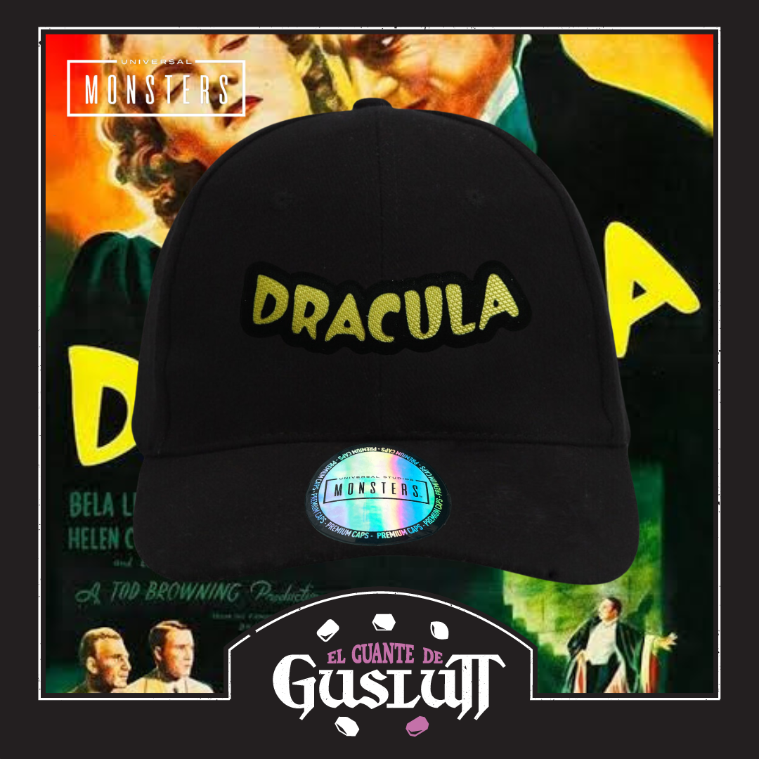 Gorra Universal Monsters Dracula Logo Clásico Negra