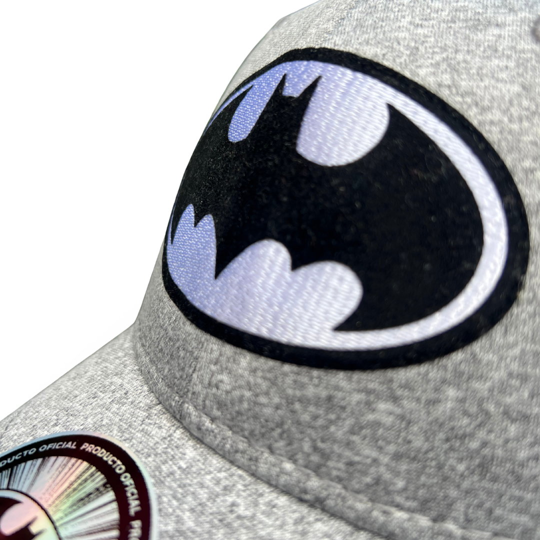 Gorra DC Comics Batman Black & White Logo Gris Jaspe