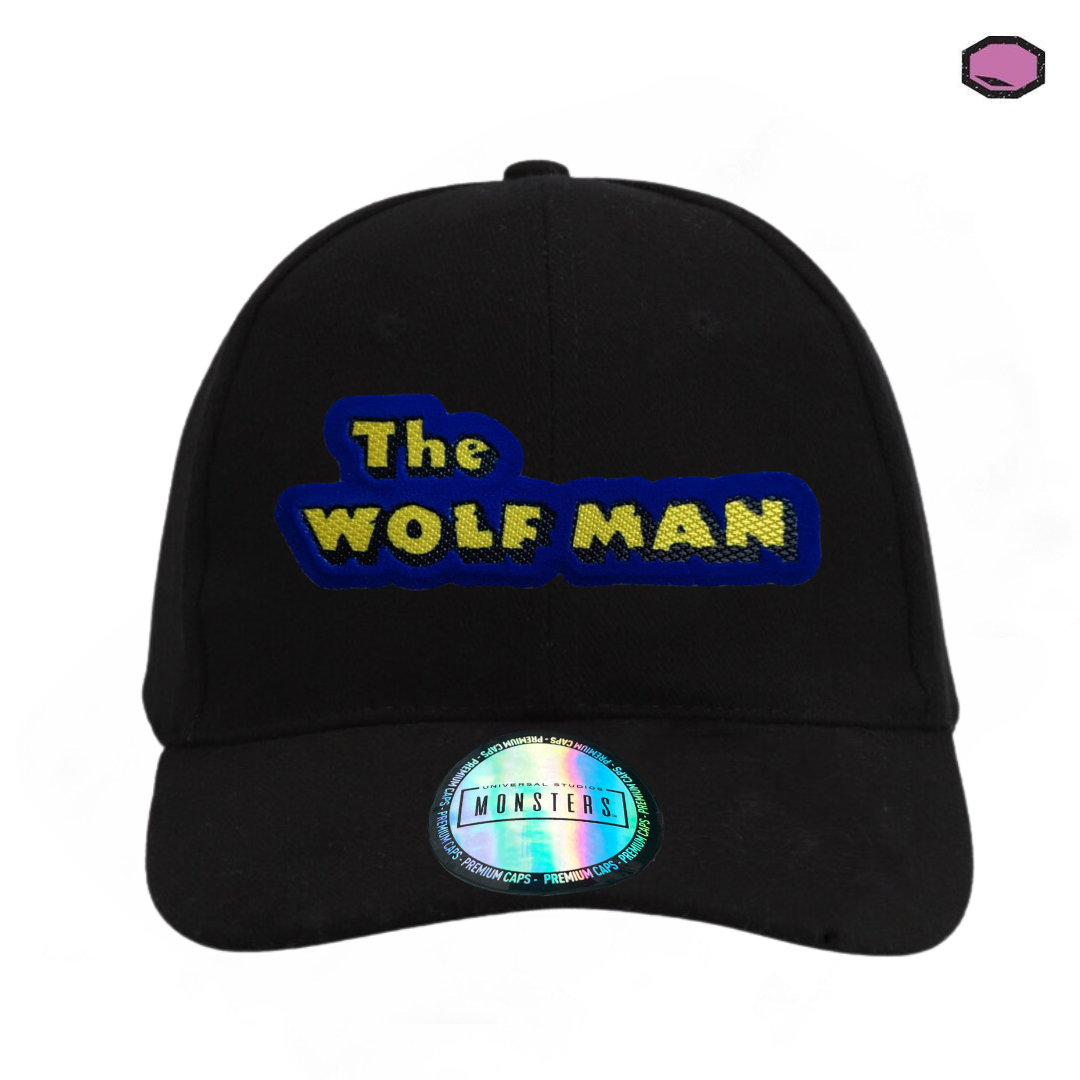 Gorra Universal Monsters The Wolf Man Logo Clásico Negra