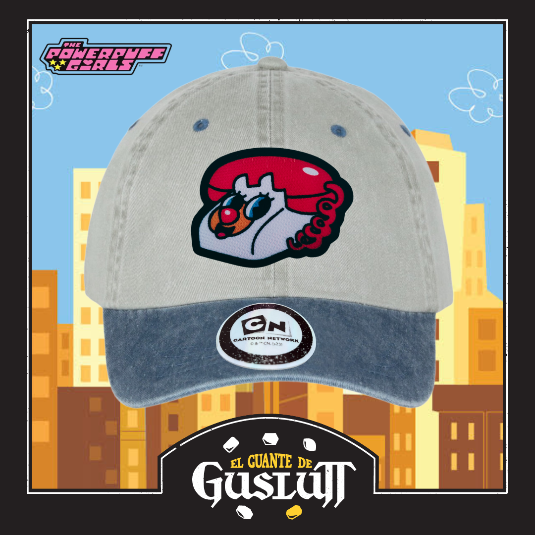 Gorra The Powerpuff Girls “Powepurpuff Hotline” Beige-Azul Vintage