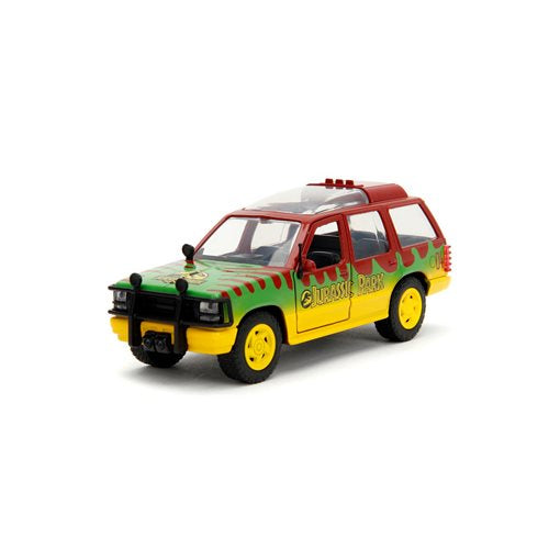 Vehículo Jada Toys Jurassic Park Ford Explorer 1993 Edición 30 Aniversario Escala 1/32