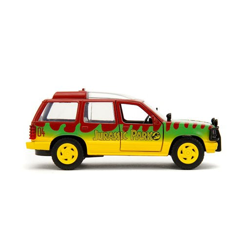 Vehículo Jada Toys Jurassic Park Ford Explorer 1993 Edición 30 Aniversario Escala 1/32