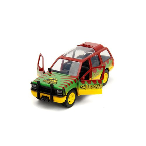 Vehículo Jada Toys Jurassic Park Ford Explorer 1993 Edición 30 Aniversario Escala 1/32