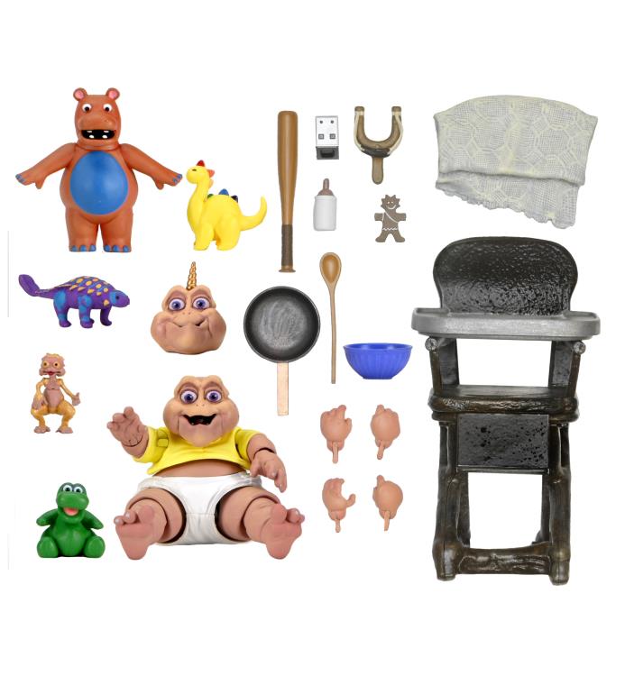 Figura NECA Dinosaurs Baby Sinclair Versión Ultimate