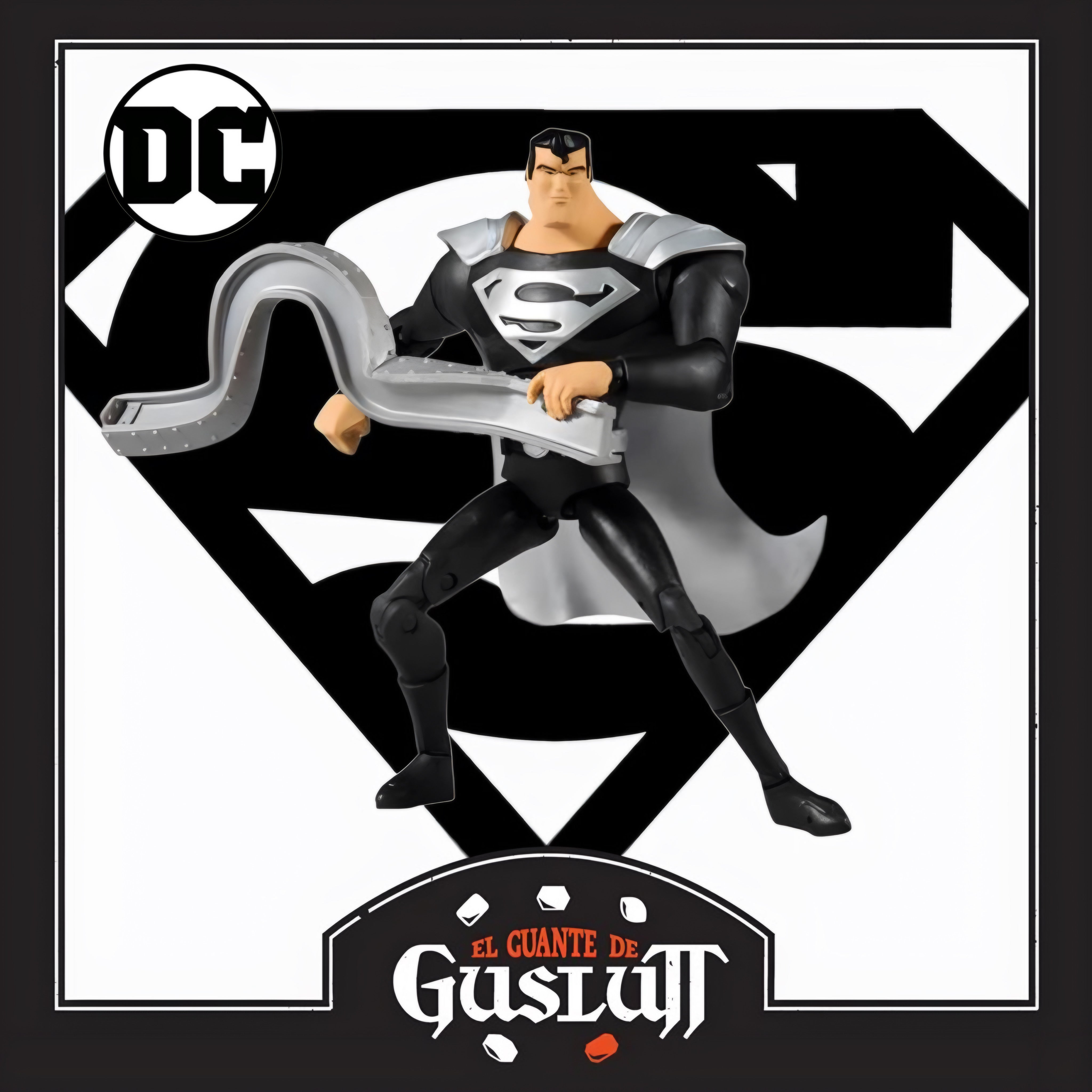 Figura Mcfarlane Toys DC Multiverse Animated Superman with Black Suit