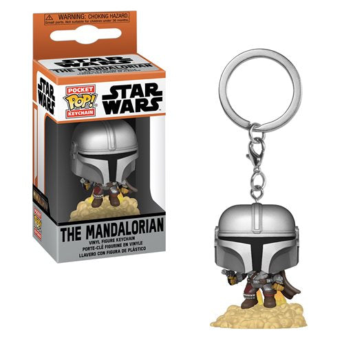 Llavero Funko Pop Star Wars The Mandalorian with blaster