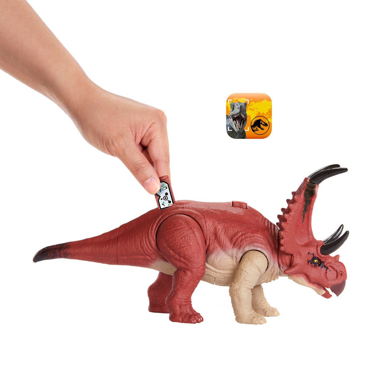 Figura Jurassic World Diabloceratops con Acción de Batalla y Sonido
