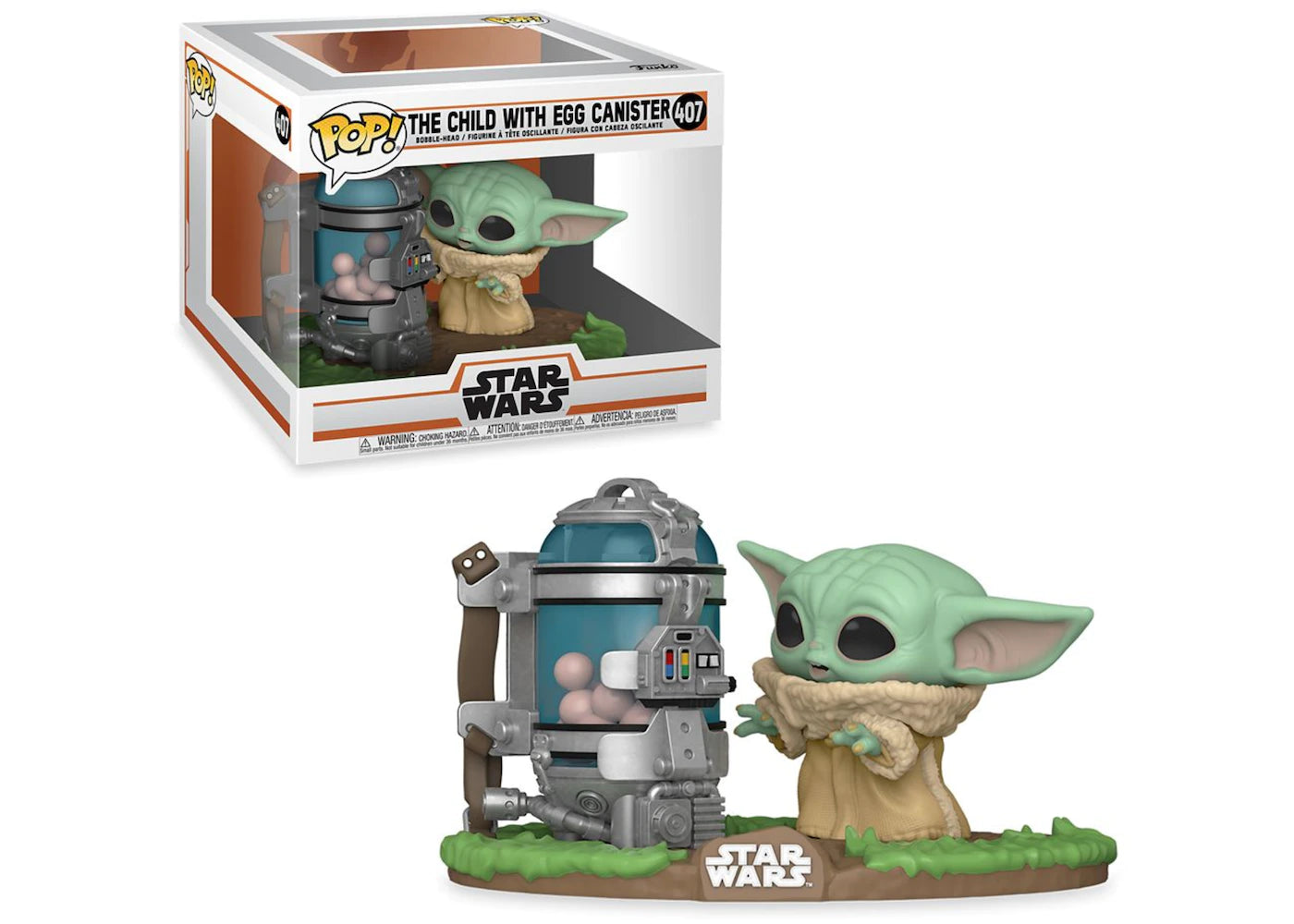 Set Funko Pop Star Wars The Child with Egg Canister (The Mandalorian)