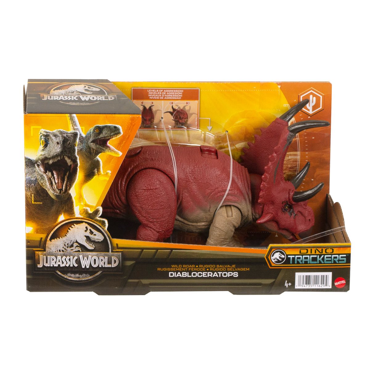 Figura Jurassic World Diabloceratops con Acción de Batalla y Sonido